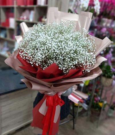 Букет цветов из: Гипсофила в Некрасовке Хабаровский край