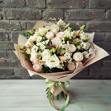 Букет цветов из:  Альстромерии, Розы и Хризантемы #REPLACE_PRED# Некрасовке Хабаровский край
