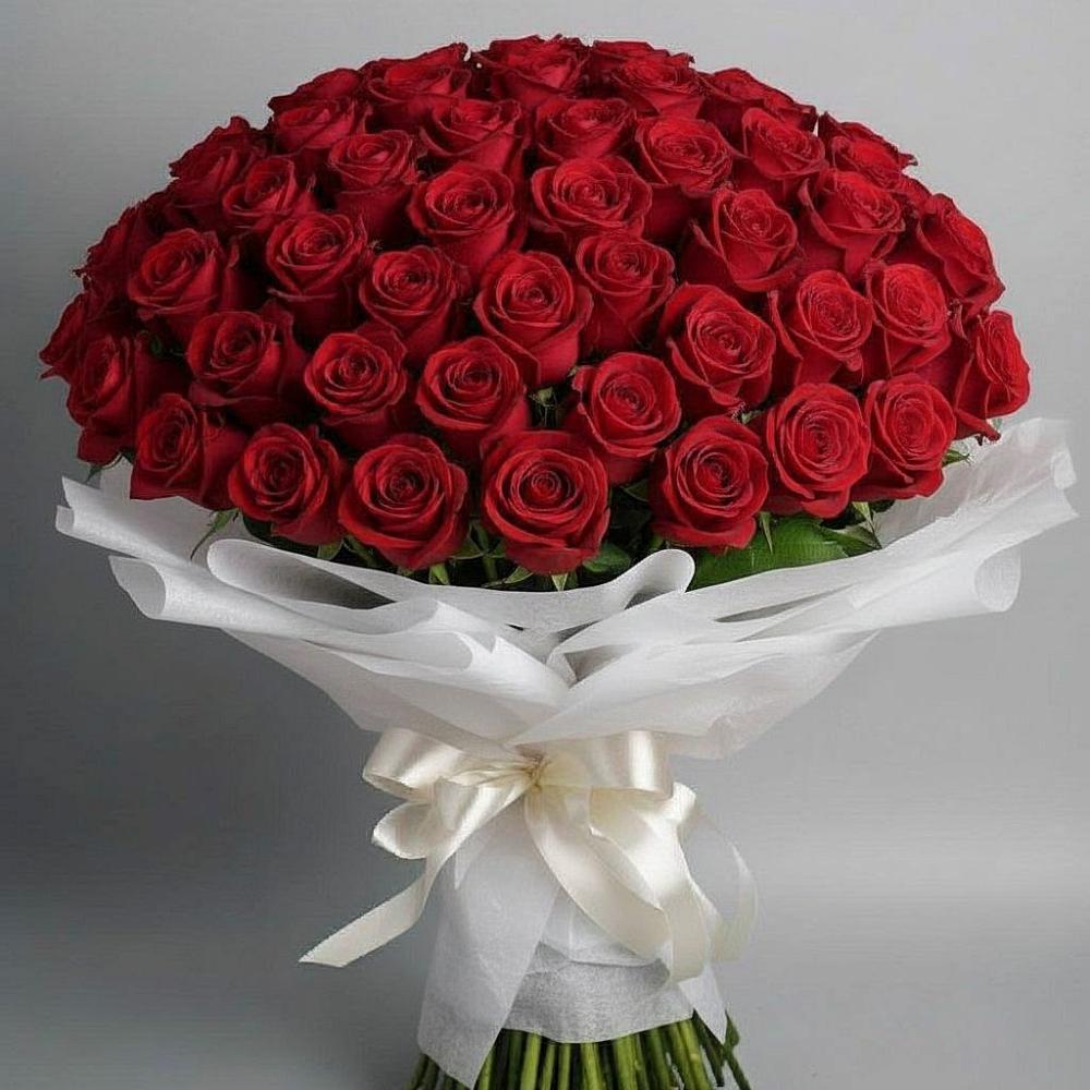 Букет 101 Красная роза Блэк Мэджик в Некрасовке Хабаровский край