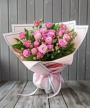 Букет Розовый кустик в Некрасовке Хабаровский край