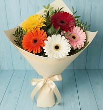 Букет цветов из:  Герберы в Некрасовке Хабаровский край