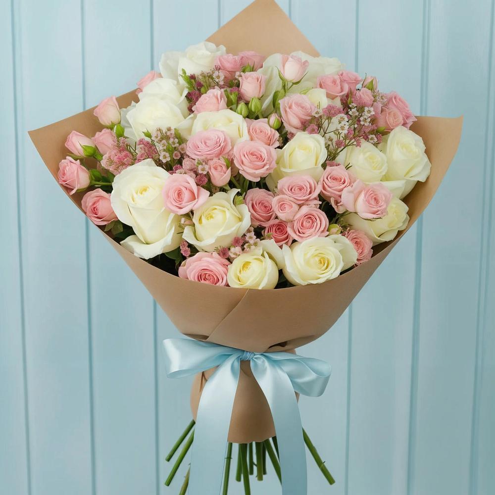 Букет цветов из: Розы в Некрасовке Хабаровский край