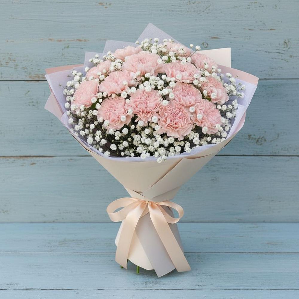 Букет цветов из: Гвоздики в Некрасовке Хабаровский край