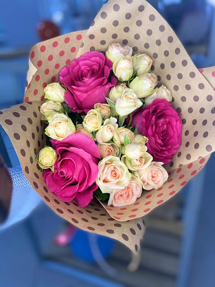 Букет цветов из: Розы в Некрасовке Хабаровский край