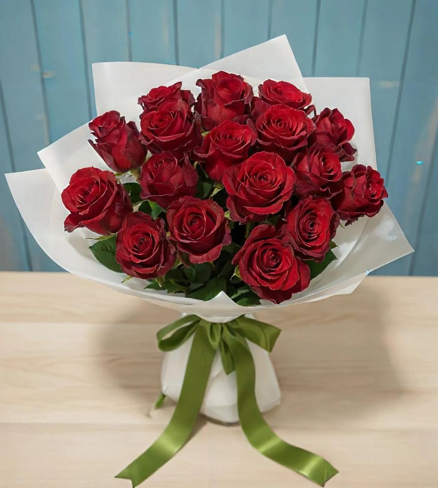 Букет Красные розы в Некрасовке Хабаровский край