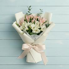 Букет цветов из:  Альстромерии в Некрасовке Хабаровский край