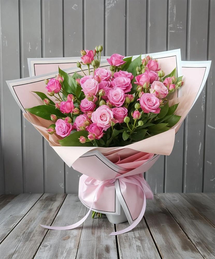 Букет Розовый кустик в Некрасовке Хабаровский край