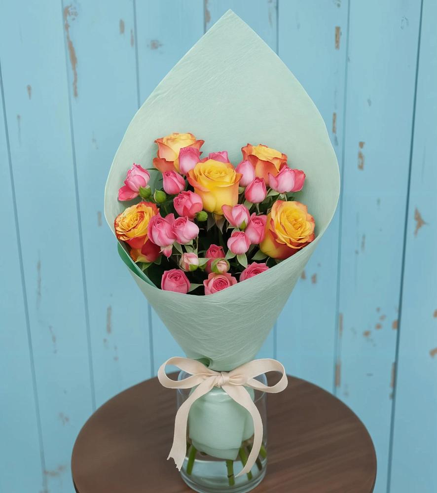 Букет цветов из: Розы в Некрасовке Хабаровский край