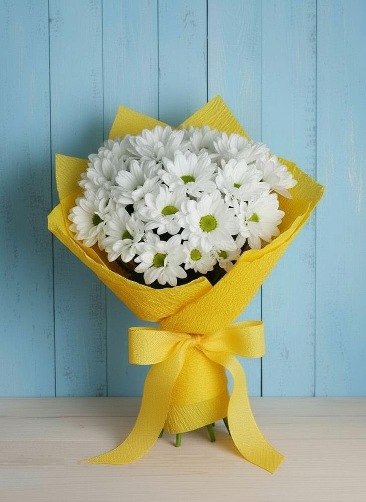 Букет цветов из: Хризантемы в Некрасовке Хабаровский край