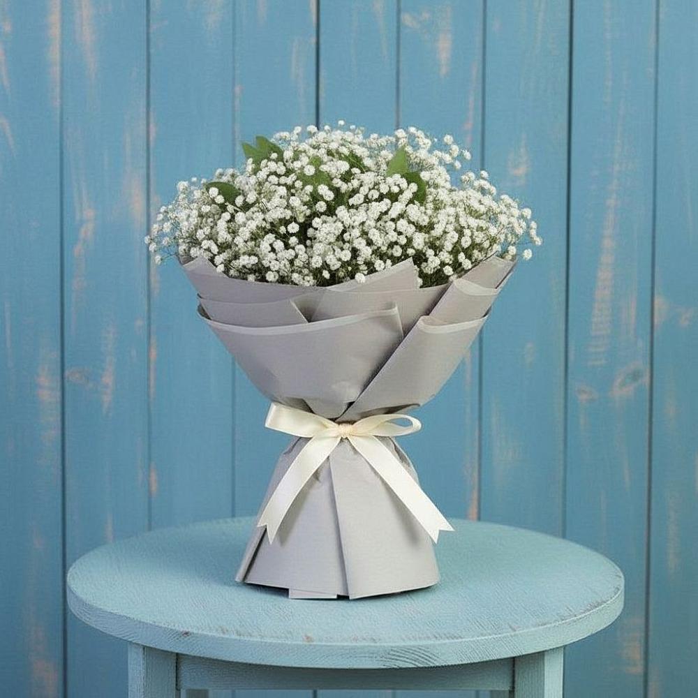 Букет цветов из: Гипсофила в Некрасовке Хабаровский край