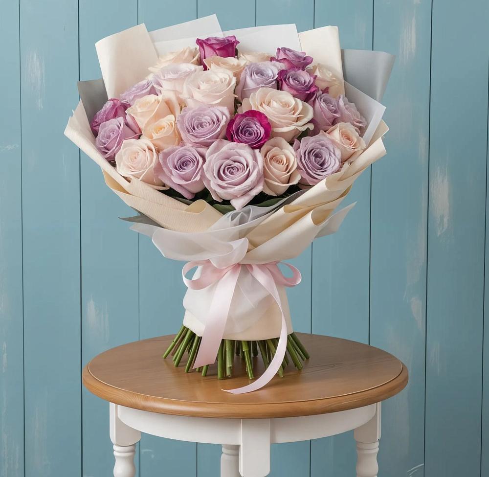 Букет цветов из: Розы в Некрасовке Хабаровский край