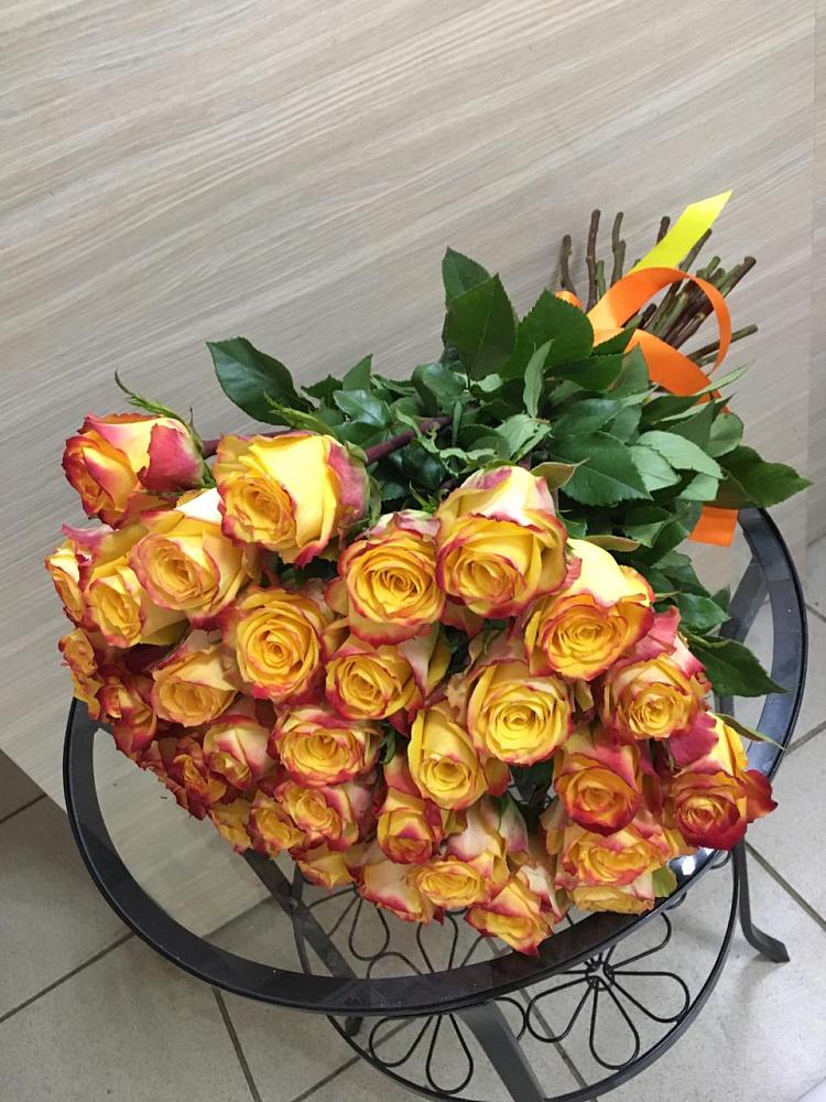 Букет Желтые розы в Некрасовке Хабаровский край