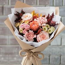 Букет цветов из:  Гвоздики, Хризантемы и Розы в Некрасовке Хабаровский край