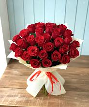 Букет 29 Красных роз в Некрасовке Хабаровский край