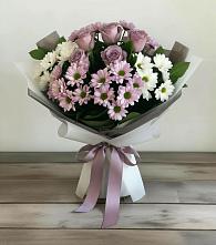 Букет цветов из:  Хризантемы и Розы #REPLACE_PRED# Некрасовке Хабаровский край