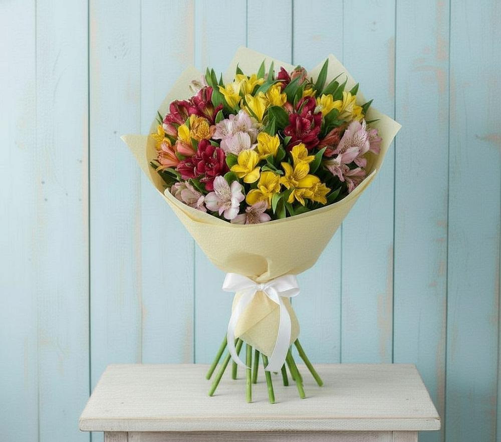 Букет цветов из: Альстромерии в Некрасовке Хабаровский край