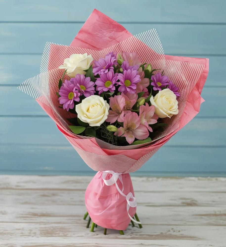 Букет цветов из: Герберы в Некрасовке Хабаровский край