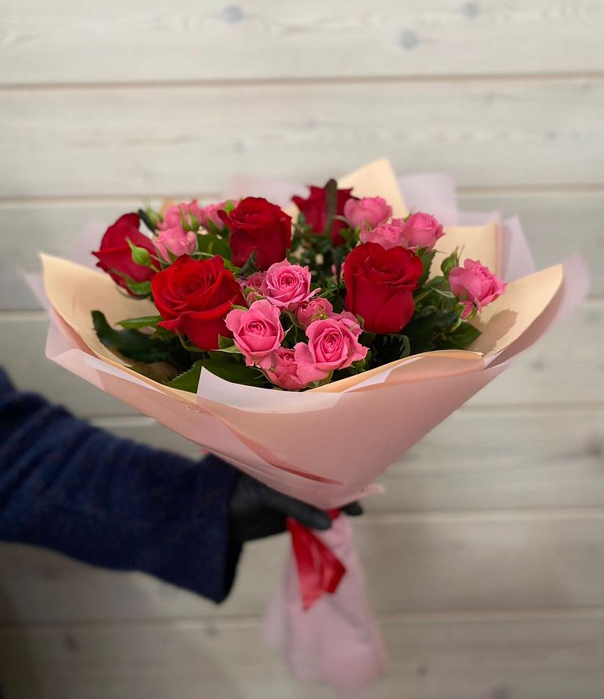 Букет цветов из: Розы в Некрасовке Хабаровский край