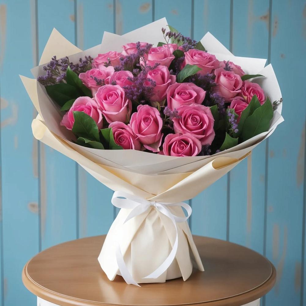 Букет цветов из: Розы в Некрасовке Хабаровский край