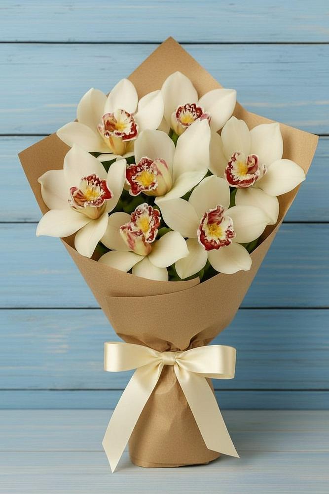 Букет цветов из: Орхидеи и Розы в Некрасовке Хабаровский край