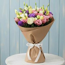 Букет цветов из:  Лизиантусы в Некрасовке Хабаровский край